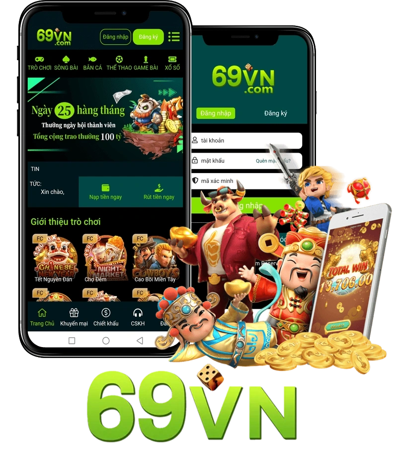 Dịch vụ mobile và ứng dụng 69Vn trên thiết bị di động
